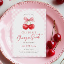 Search for cherry birthday invitations Pink
