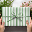 Search for pinstripe wrapping paper Green