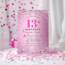 Search for rose gold 13th birthday invitations Sparkle