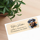 Search for rottie return address labels Watercolor