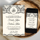 Search for black and cream wedding invitations Elegant