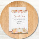 Search for pumpkin baby shower thank you cards Botanical
