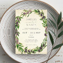 Search for olive wedding invitations Mediterranean
