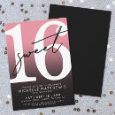 Search for hot pink and black birthday invitations For her