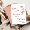 Search for coral rehearsal dinner invitations Minimalist