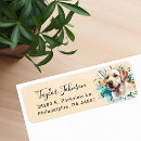 Search for labrador retriever return address labels Watercolor