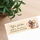 Search for labrador retriever dog return address labels Watercolor