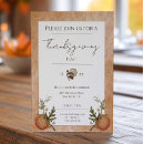 Search for orange thanksgiving invitations Typography