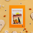 Search for cats halloween cards Broom