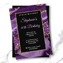 Search for purple 30th birthday invitations Agate