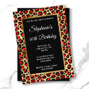 Search for red and black 40th birthday invitations Modern