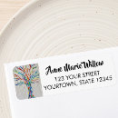 Search for mosaic return address labels Multicolored