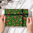 Search for christmas candy cane wrapping paper Green