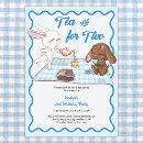Search for tea for two invitations Blue