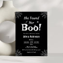 Search for she found her boo bridal shower invitations Witch