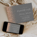 Search for peach and grey wedding invitations Elegant