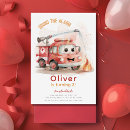 Search for firetruck birthday invitations Fire truck party