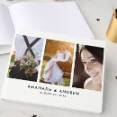 Search for monogram wedding guest books Typography