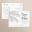 Search for palm leaves save the dates Gold