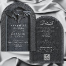 Search for two sided wedding invitations Black and white
