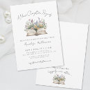 Search for book bridal shower invitations A new chapter begins