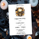 Search for gothic engagement party invitations Gold