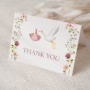 Search for stork thank you cards Stork baby shower