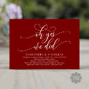 Search for burgundy wedding reception invitations Elopement