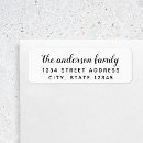 Search for brush script return address labels Rustic