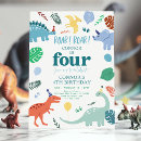 Search for blue dinosaur invitations Boy dinosaur party