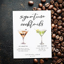 Search for his her drink menus Modern