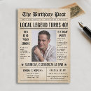 Search for humorous 40th birthday invitations For him