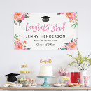 Search for pink graduation banners Celebration