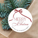 Search for christmas red bow stickers Chic