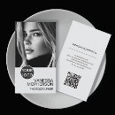 Search for black barcode business cards Simple