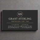 Search for upscale business cards Black and gold
