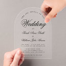 Search for acrylic wedding invitations Transparent