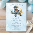 Search for airplane baby boy shower invitations Is on the way
