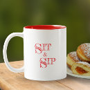 Search for secret santa mugs Typography