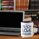 Search for live love teach mugs Typography