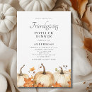 Search for autumn potluck dinner invitations Pumpkins
