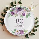 Search for violet floral plates Elegant