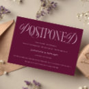 Search for postponement wedding invitations Cancelled