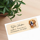 Search for golden retrievers return address labels Pet