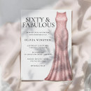 Search for 60 and fabulous invitations Rose gold