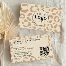 Search for leopard print business cards Hair stylist photographer consultant