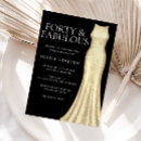 Search for 40 and fabulous invitations Elegant