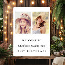 Search for 21st birthday party decor Black and white