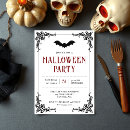 Search for gothic bat invitations Red