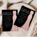 Search for black and gold 40th birthday invitations Dress